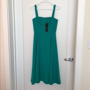 Black Halo midi dress